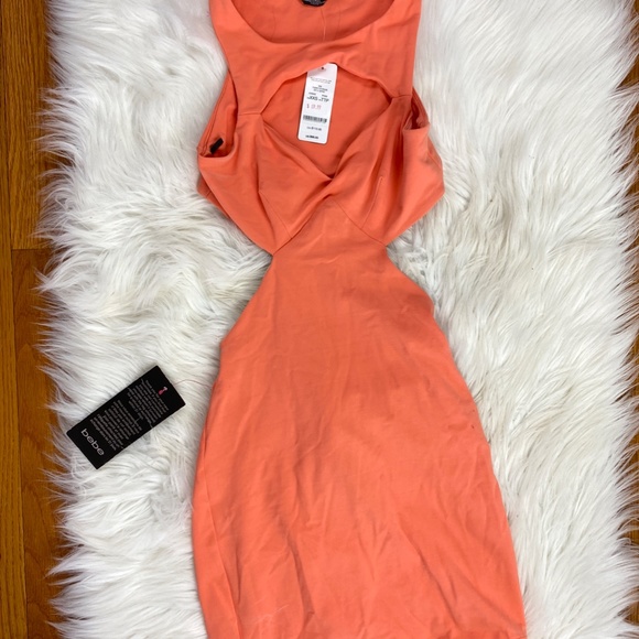 NWT Bebe Multi Cut Out Detail Dress XXS, $98 - Picture 5 of 8